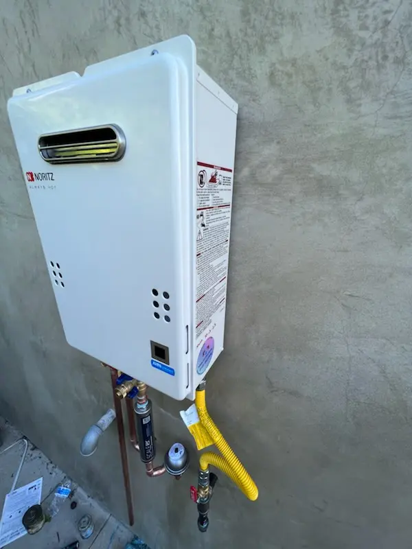 Tankless water heater installation for Colonial Woods homes